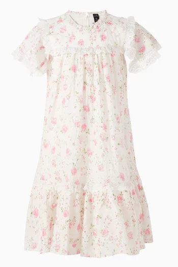 Rose Ditsy Dress in Cotton