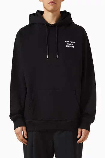 Slogan Hoodie in Cotton