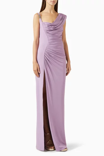 Medusa '95 Draped Gown in Stretch Crêpe-jersey