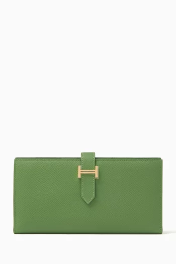 Unused Bearn Soufflet Wallet in Epsom Leather