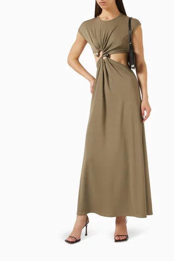 S-buckle Tank Maxi Dress