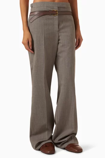 3D Printed Belt Pants in Technical-wool