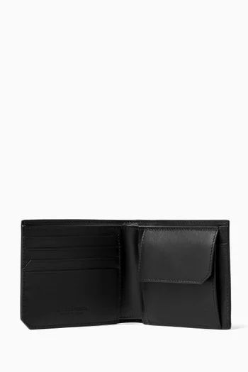 Piccolo Bi-fold Wallet in Intrecciato Calfskin
