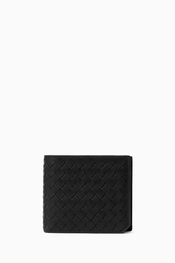Piccolo Bi-fold Wallet in Intrecciato Calfskin