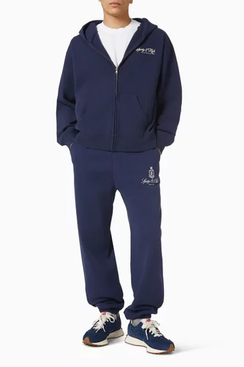 كنزة بغطاء رأس وسحّاب قطن