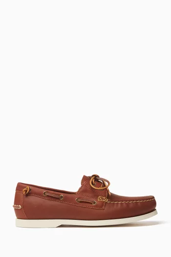 Merton Boat Shoes in Leather