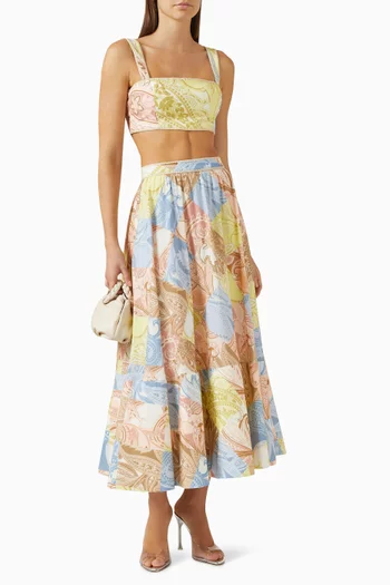 Printed Crop Top