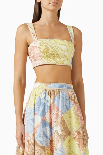 Printed Crop Top