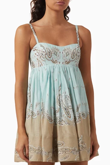 Printed Mini Dress