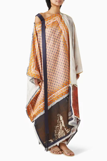 قفطان جوليا مزين بنقشة حرير