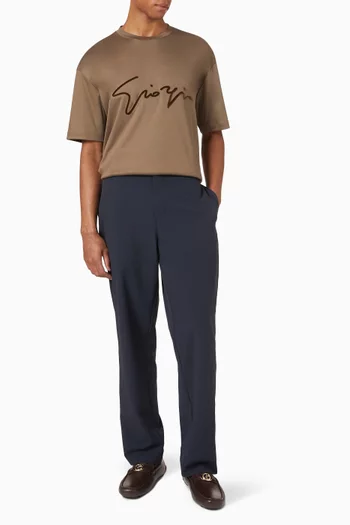 Flock Signature Logo T-shirt in Cotton