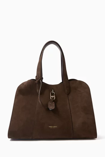 Large Tote Bag in Suede