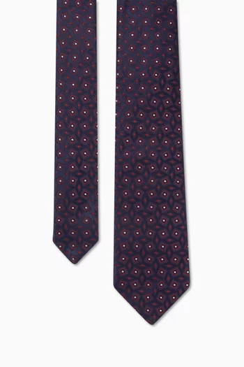 Tie in Silk Jacquard