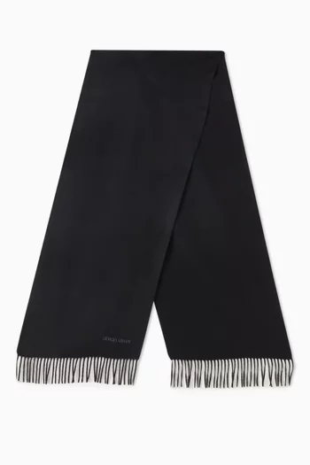Micro Logo Scarf in Cashmere