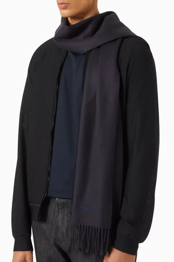 Micro Logo Scarf in Cashmere