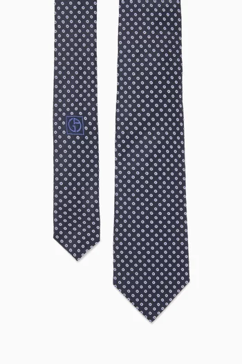 Tie in Silk Jacquard