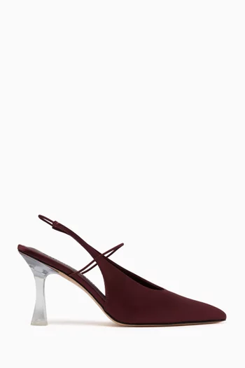Mignon 90 Slingback Pumps in Silk-satin