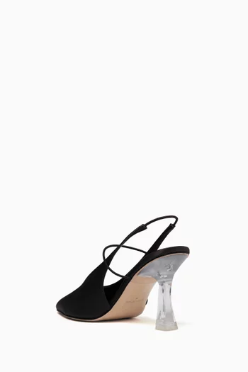 Mignon 90 Slingback Pumps in Silk-satin