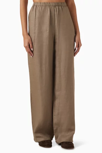 Relaxed-fit Pants in Linen