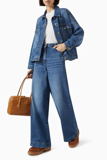 Captain High-waisted Jeans in Denim