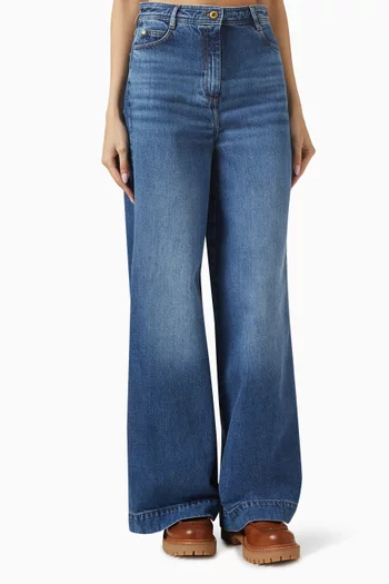 Captain High-waisted Jeans in Denim
