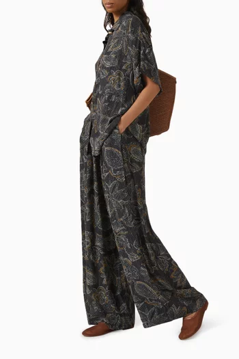 Cheryl Printed Pants in Viscose