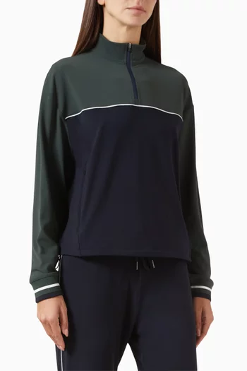 Millie Airweight Half-zip Top