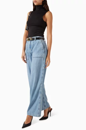 Lite Jeans in Linen-denim