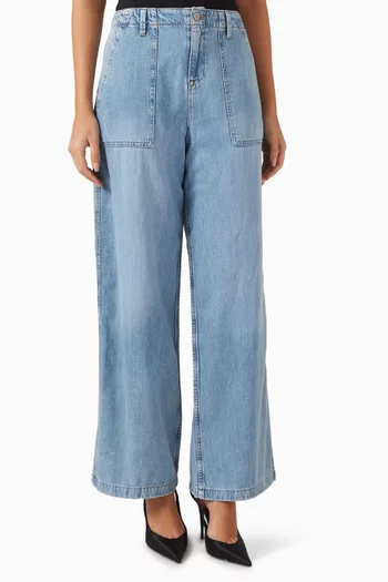 Lite Jeans in Linen-denim