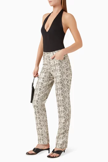 بودي سوت سكوبا بفتحة رقبة على شكل حرف V‏ بحمالات نايلون مطاطي