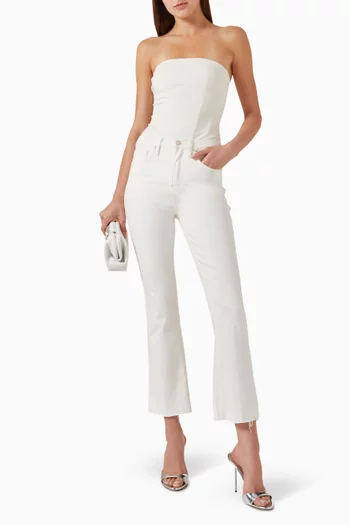 بودي سوت سكوبا بتصميم مشد بدون حمالات ومطرز بالكريستال نايلون مطاطي