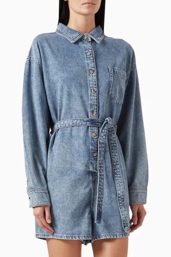 Weightless Romper in Denim