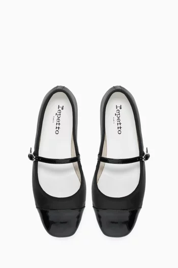 Georgiana Mary Jane Flats in Leather