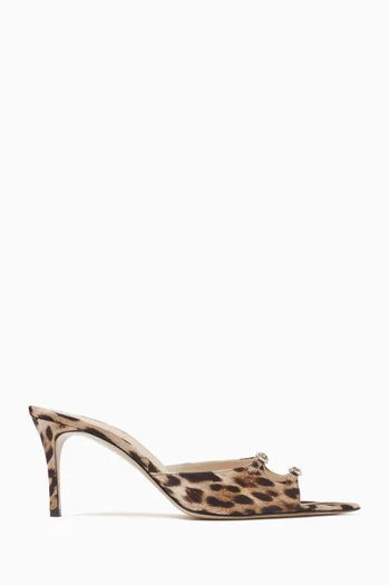 Carol 75 Mule Sandals in Satin