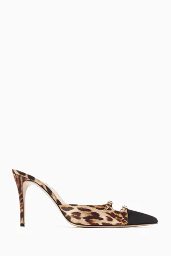 Caroline 85 Mules in Satin