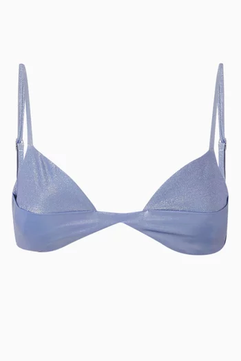Rafaela Bikini Top in Glossy Lycra