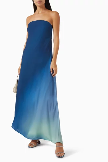 Ella Maxi Dress in Satin