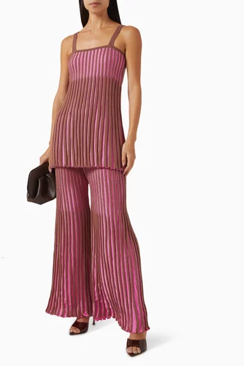 Cuvee Wide-leg Knit Pants
