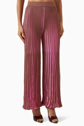 Cuvee Wide-leg Knit Pants