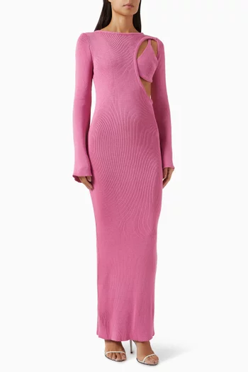 Ruby Cut-out Knit Maxi Dress