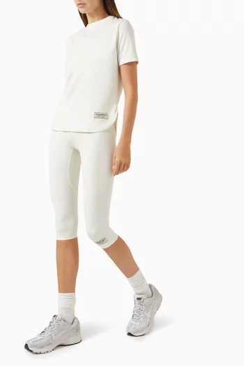 Curved Hem T-shirt in Recycled Softskin