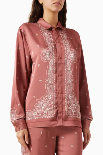 قميص بنقشة بيزلي ستان معاد تدويره