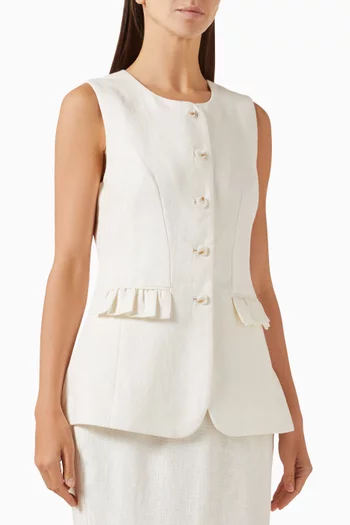 Matilda Gilet in Linen