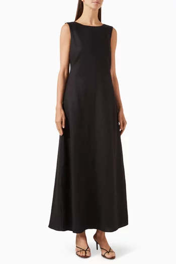 فستان ماتيلدا كتان