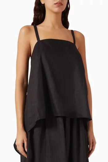 Ginny Top in Linen
