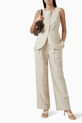 فيست إيما بقصة مريحة كتان عالي الجودة