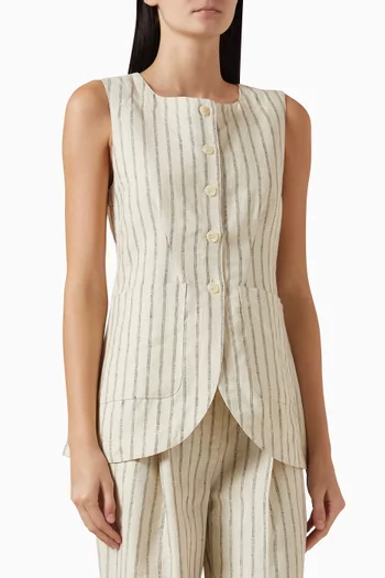 فيست إيما بقصة مريحة كتان عالي الجودة