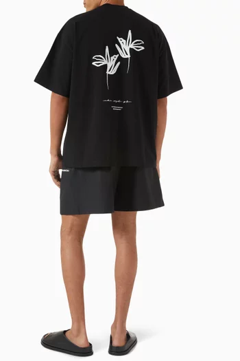 MKI Ink Flower T-shirt in Cotton