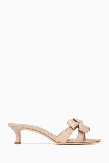 Cafredda 50 Mule Sandals in Leather