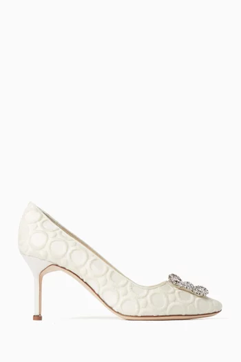 Hangisi 70 Pumps in Embossed Silk